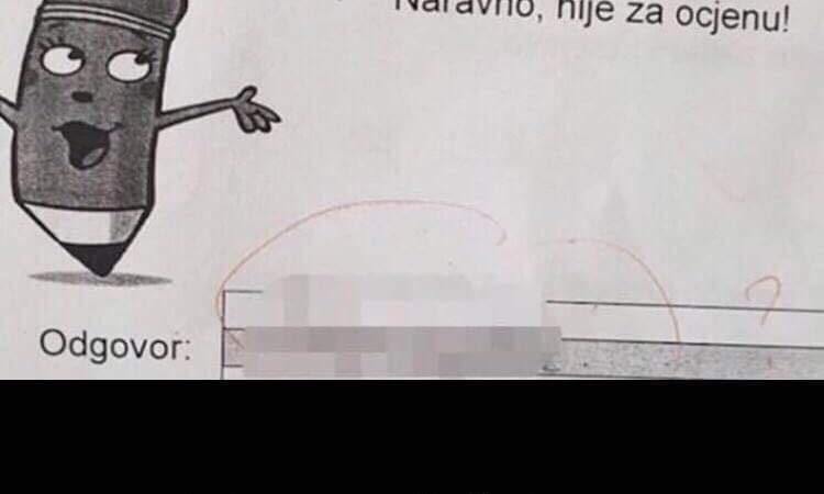 Pogledajte urnebesan odgovor dječaka na testu iz matematike
