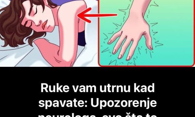 Pogledajte na šta vas upozorava simptomm trnjenja ruku u snu-ako ovo primijetite ODMAH se javite doktoru