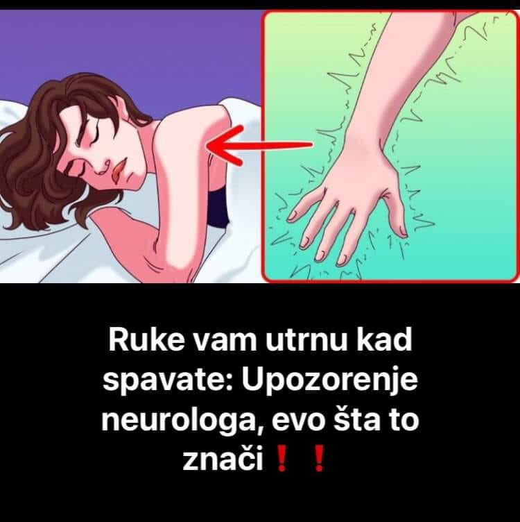 Pogledajte na šta vas upozorava simptomm trnjenja ruku u snu-ako ovo primijetite ODMAH se javite doktoru