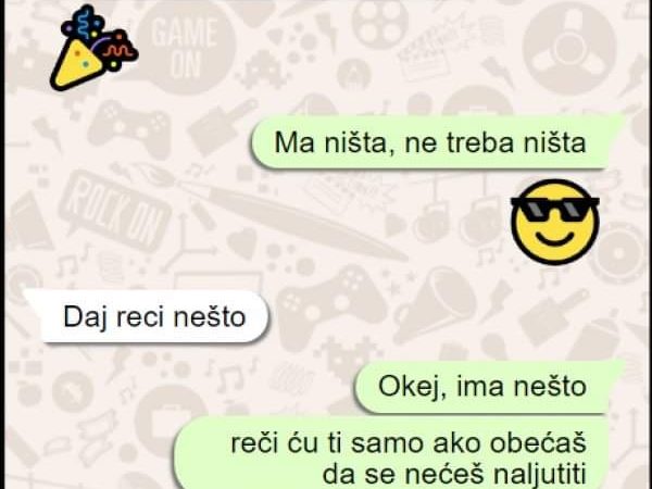 CHAT: PITALA SAM DEČKA ŠTA ŽELI DA MU KUPIM ZA ROĐENDAN