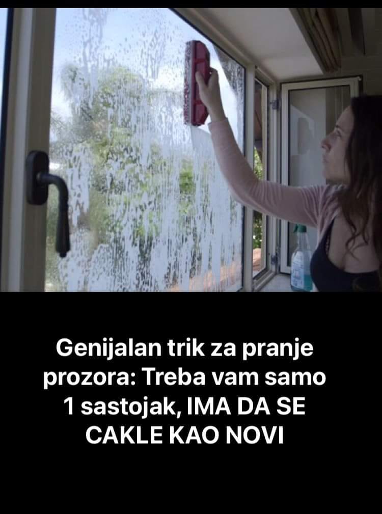Probajte ovaj genijalni trik za pranje prozora-oduševit ćete se
