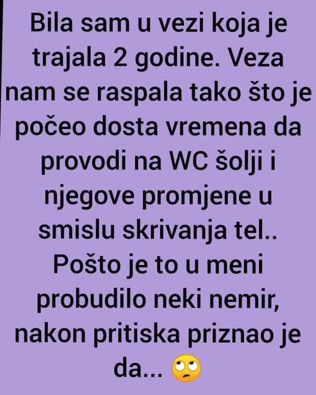 Bila sam u vezi koja je trajala 2 godine…