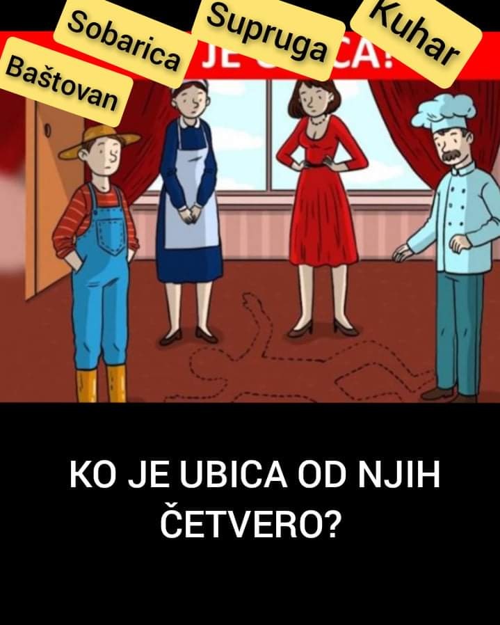 Mozgalica za one najpametnije, ko je ubica