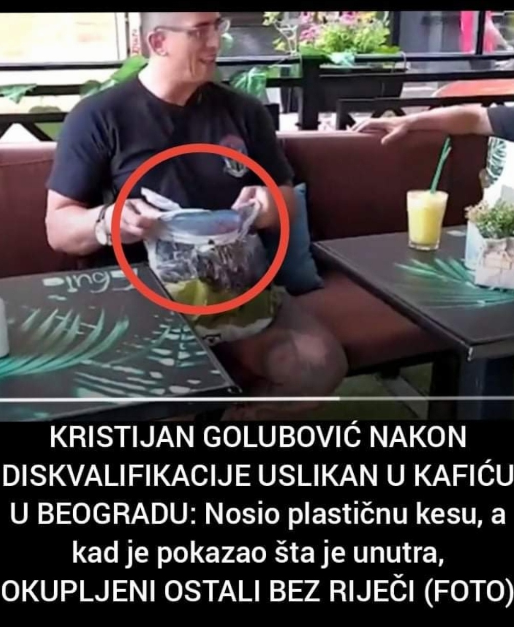 Pogledajte šta je Kristijan Golubović nosio u plastičnoj kesi nakon diskvalifikacija