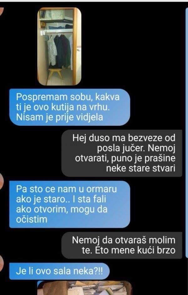 CHAT: Pronašla sam staru kutiju na polici, MUŽ ME MOLIO DA NE OTVARAM