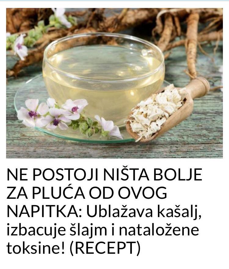 EVO KOJI JE NAJBOLJI NAPITAK ZA PLUĆA