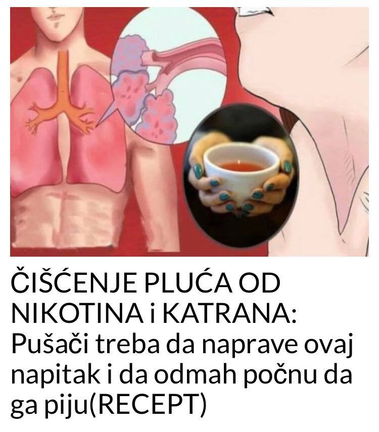 POGLEDAJTE KAKO DA OCISTITE PLUCA OD NIKOTINA