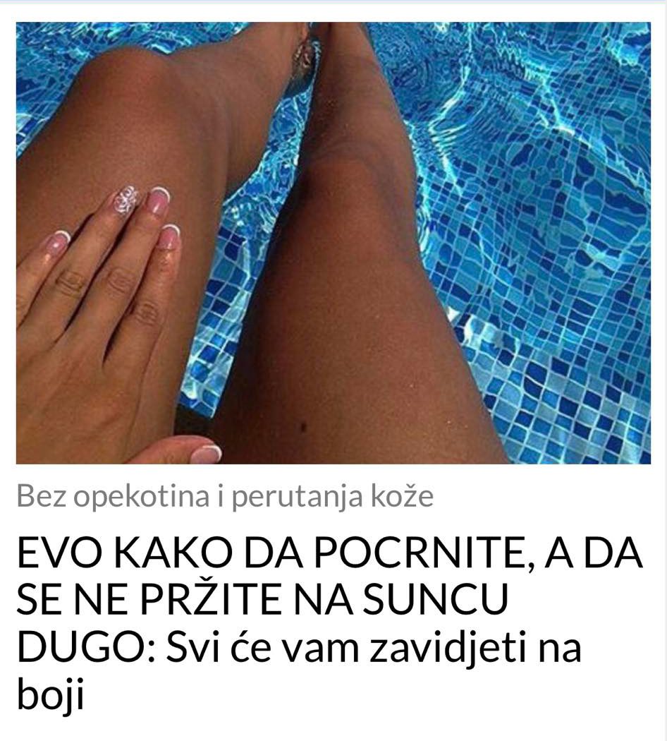 POGLEDAJTE NEKE OD NAČINA KAKO DA BRŽE POTAMNITE