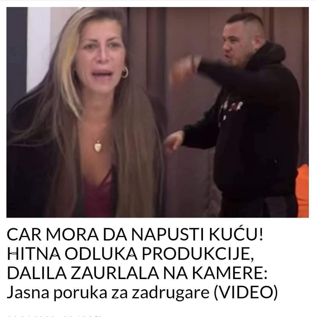 DALILA ZAURLALA NA KAMERE JER CAR MORA NAPUSTITI KUĆU