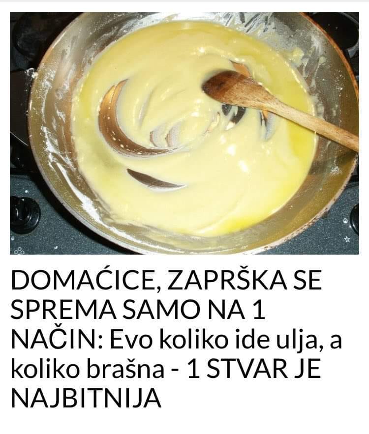 DOMAĆICE, ZAPRŠKA SE SPREMA SAMO NA 1 NAČIN