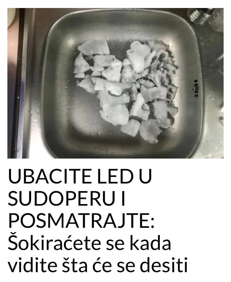 POGLEDAJTE ŠTA ĆE SE DESITI KADA UBACITE LED U SUDOPERU