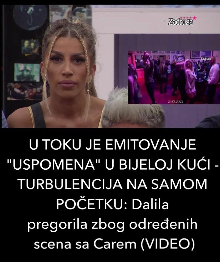 U TOKU JE EMITOVANJE “USPOMENA” U BIJELOJ KUĆI- TURBULENCIJA NA SAMOM POČETKU