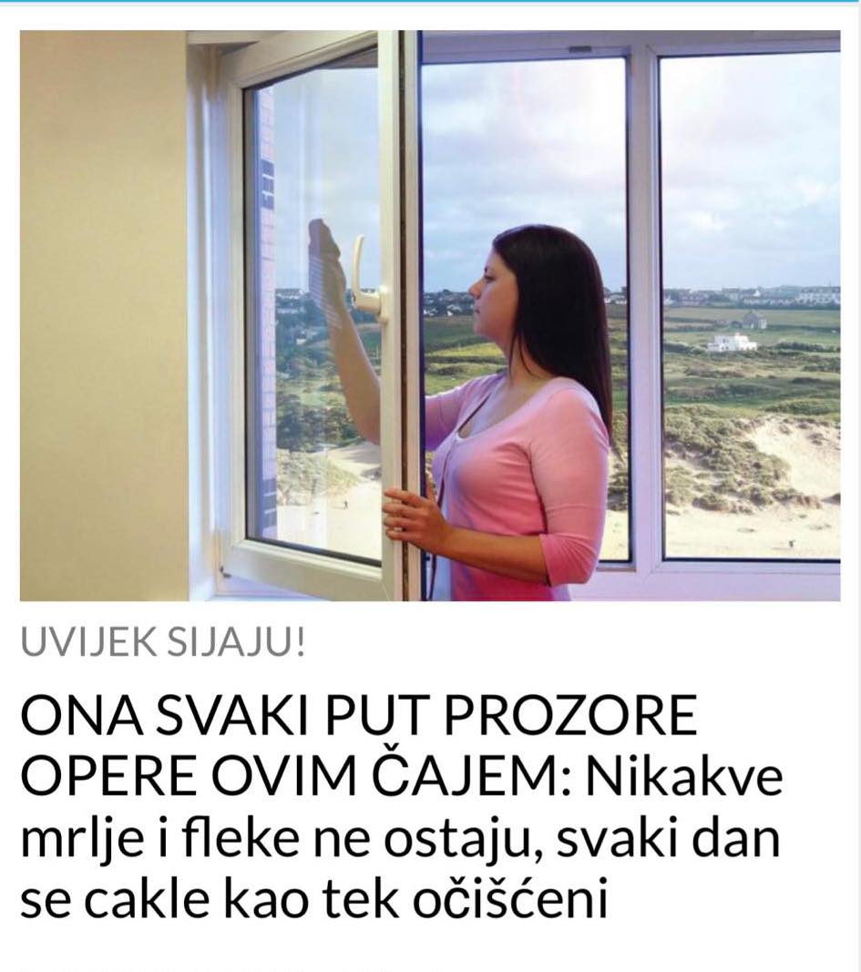 SVAKI PUT PROZORE OPERITE OVIM ČAJEM BEZ MRLJA