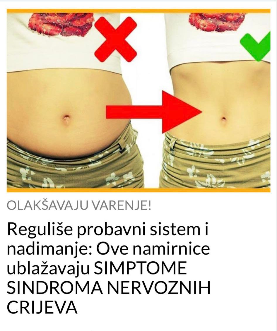 POGLEDAJTE KAKO UBLAZITI SIMPTOME SINDROMA NERVOZNIH CRIJEVA