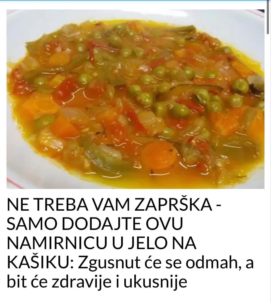 POGLEDAJTE KOJA JE NAMIRNICA ZAMJENA ZA ZAPRŠKU