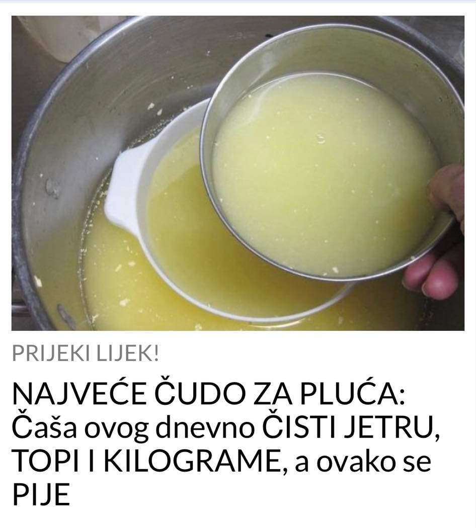 POGLEDAJTE KOJI JE NAJBOLJI NAPITAK ZA CISCENJE JETRE I SKIDANJA KILOGRAMA