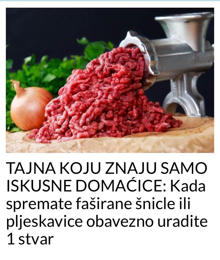 BEZ PUNO MUKE I TRUDA NAPRAVITE NAJUKUSNIJE MESO KOJEM NIKO NECE MOCI ODOLJETI