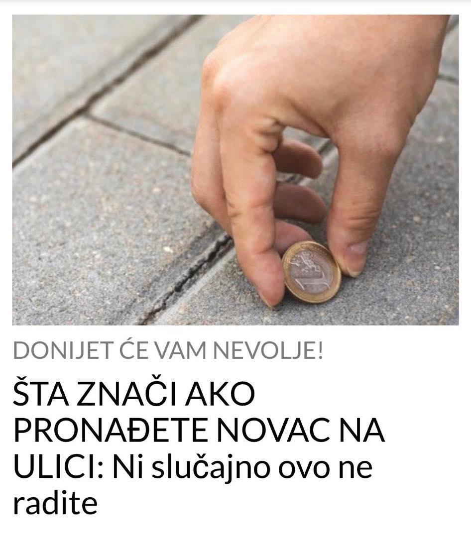 AKO PRONADJETE NOVAC NA ULICI, EVO STA TREBA DA URADITE…