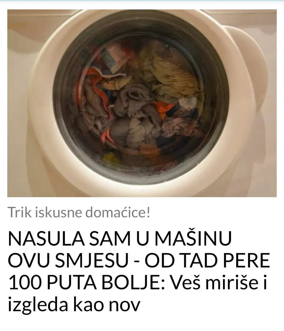 EVO STA TREBATE DA URADITE DA VAM VES MIRISE I IZGLEDA KAO NOV