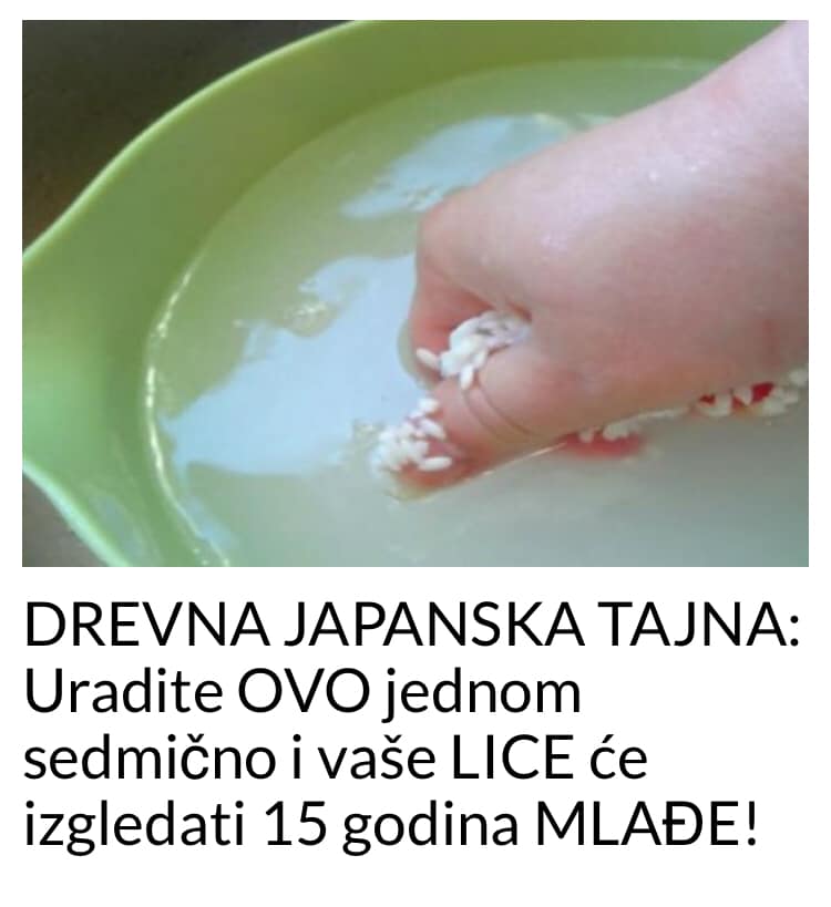 POGLEDAJTE KAKO DA PODMLADITE SVOJE LICE