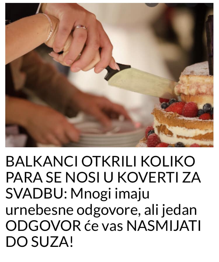 POGLEDAJTE ODGOVOR NA PITANJE KOLIKO BALKANCI STAVLJAJU NOVCA U KOVERTU ZA SVADBU