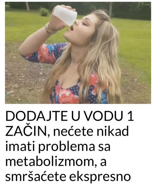 POGLEAJTE KAKO SPRECITI PROBLEM SA METABOLIZMOM !