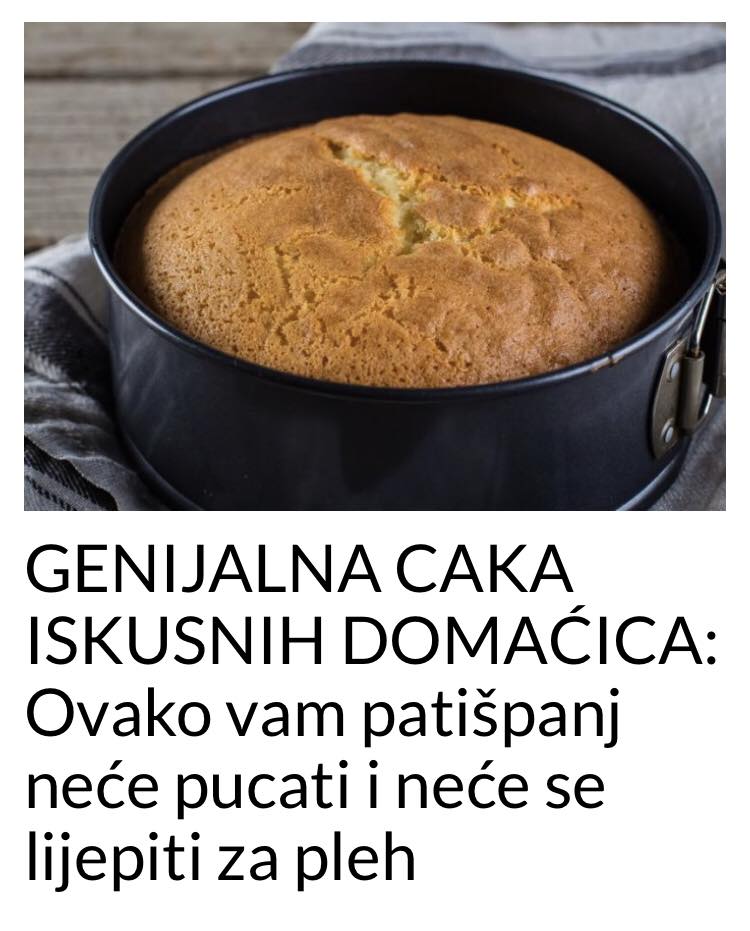 POGLEDAJTE KAKO DA VAM PATIŠPANJA NE PUCA I NE LIJEPI SE ZA PLEH