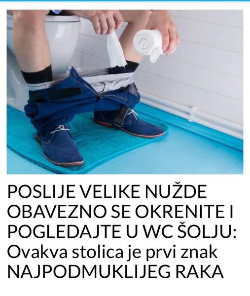 EVO KAKVA STOLICA OTKRIVA PRVI ZNAK NAJPODMUKLIJEG RAKA