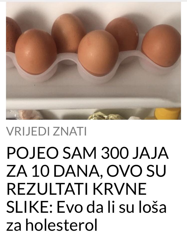 POGLEDAJTE DA LI SU JAJA LOSA ZA HOLESTEROL