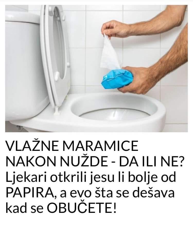 DA LI JE DOBRO KORISTITI VLAZNE MARAMICE POSLIJE NUZDE