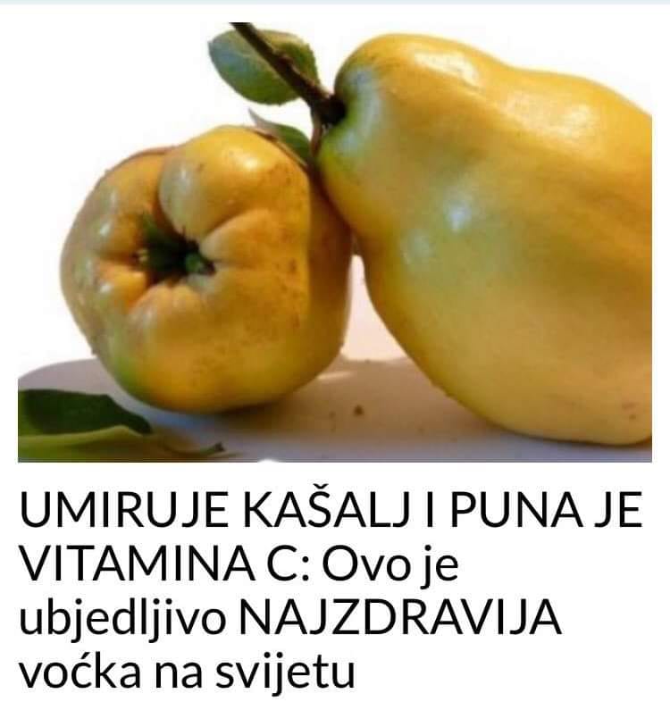 POGLEDAJTE KOJA VOCKA JE NAJZDRAVIJA