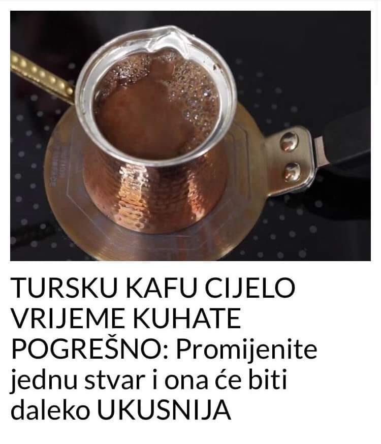 POGLEDAJTE KAKO DA SKUHATE NAJUKUSNIJU TURSKU KAFU