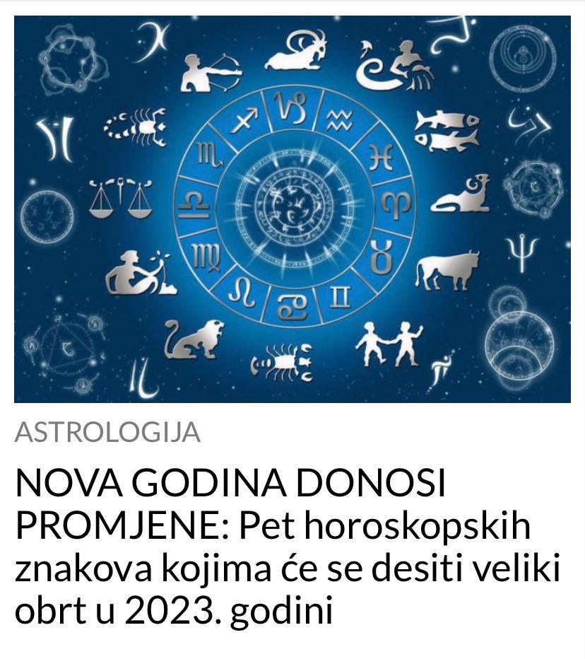 POGLEDAJTE ZA KOJIH 5 HOROSKOPSKIH ZNAKOVA NOVA GODINA DONOSI PROMJENE