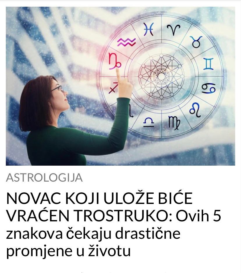 POGLEDAJTE KOJIH 5 ZNAKOVA ZODIJAKA OČEKUJU VELIKE PROMJENE U ŽIVOTU