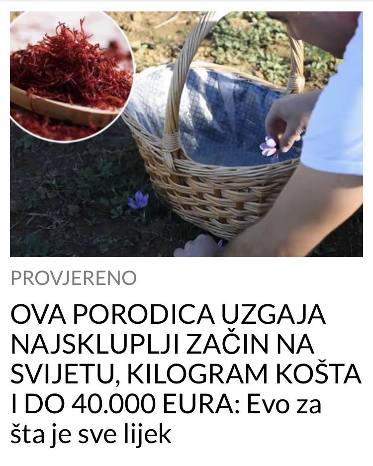 EVO KOJI JE NAJSKUPLJI ZAČIN NA SVIJETU I ŠTA SVE ON LIJEČI