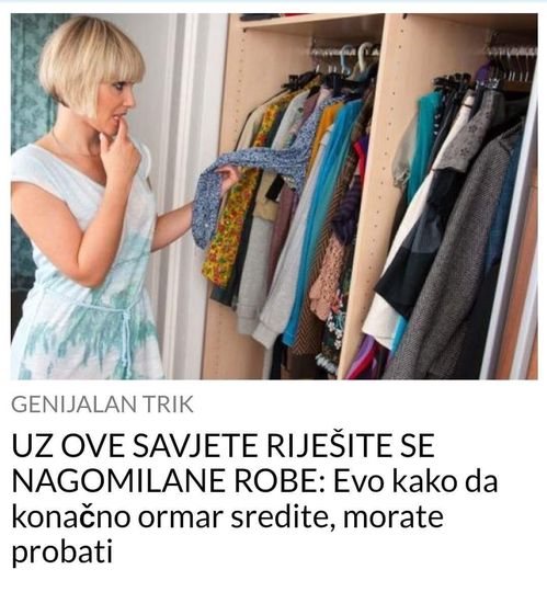 POGLEDAJTE KAKO PRAVILNO DA SLAŽETE ODJEĆU