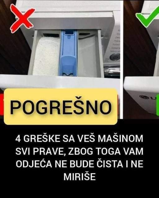 ZBOG TOGA VAM ODJEĆA NE BUDE ČISTA I NE MIRIŠE