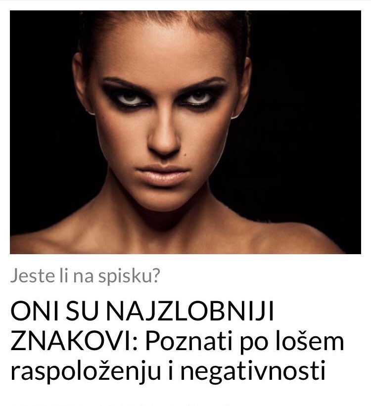 POGLEDAJTE KOJI SU NAJZLOBNIJI ZNAKOVI ZODIJAKA - Good health and love