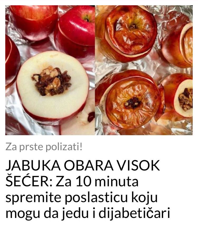 POGLEDAJTE RECEPT ZA POSLASTICU KOJU SMIJU JESTI I DIJABETICARI