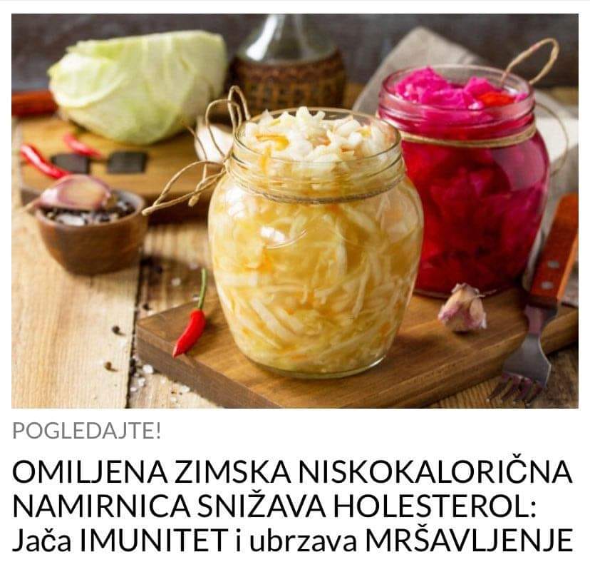 OMILJENA ZIMSKA NISKOKALORIČNA NAMIRNICA SNIŽAVA HOLESTEROL: