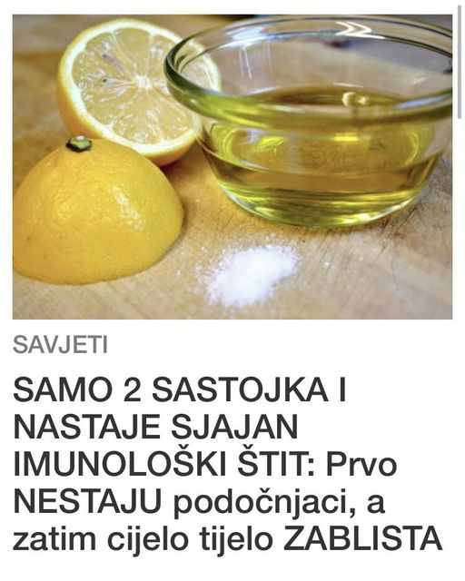 POGLEDAJTE KAKO DA ZASTITITE SVOJ IMUNITET !