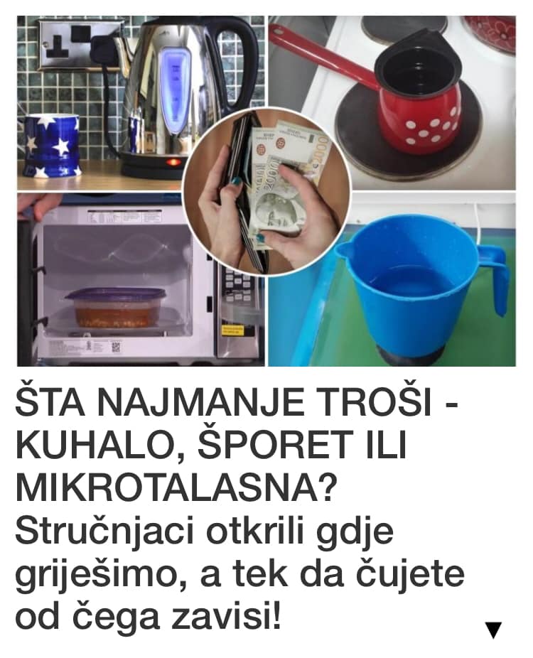 POGLEDAJTE ŠTA NAJMANJE TROŠI – KUHALO, ŠPORET ILI MIKROTALASNA?