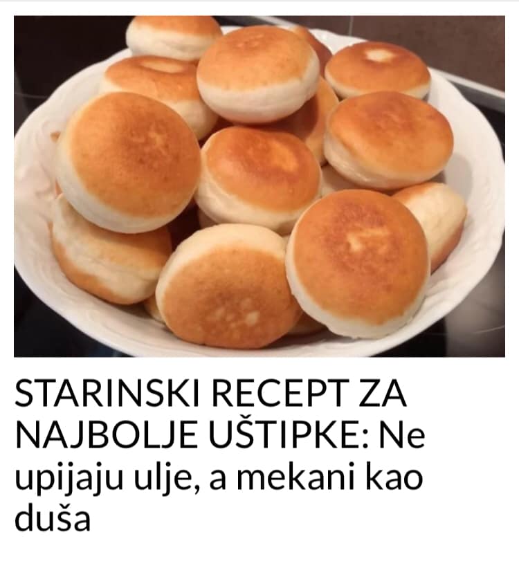 STARINSKI RECEPT ZA NAJBOLJE UŠTIPKE: