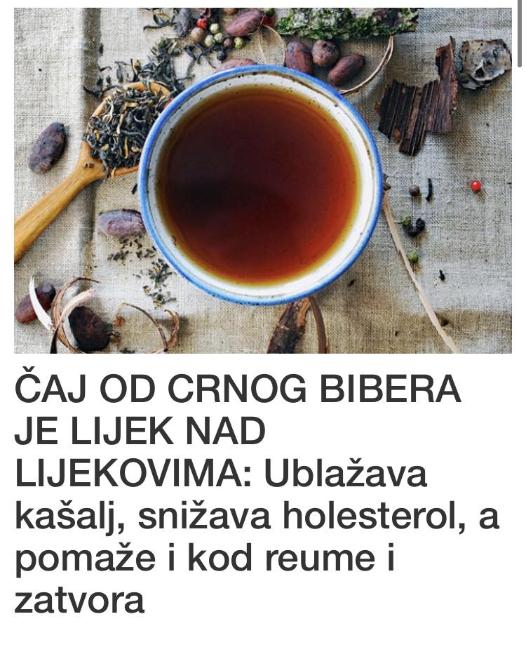 POGLEDAJTE ZBOG CEGA JE DOBAR CAJ OD CRNOG BIBERA