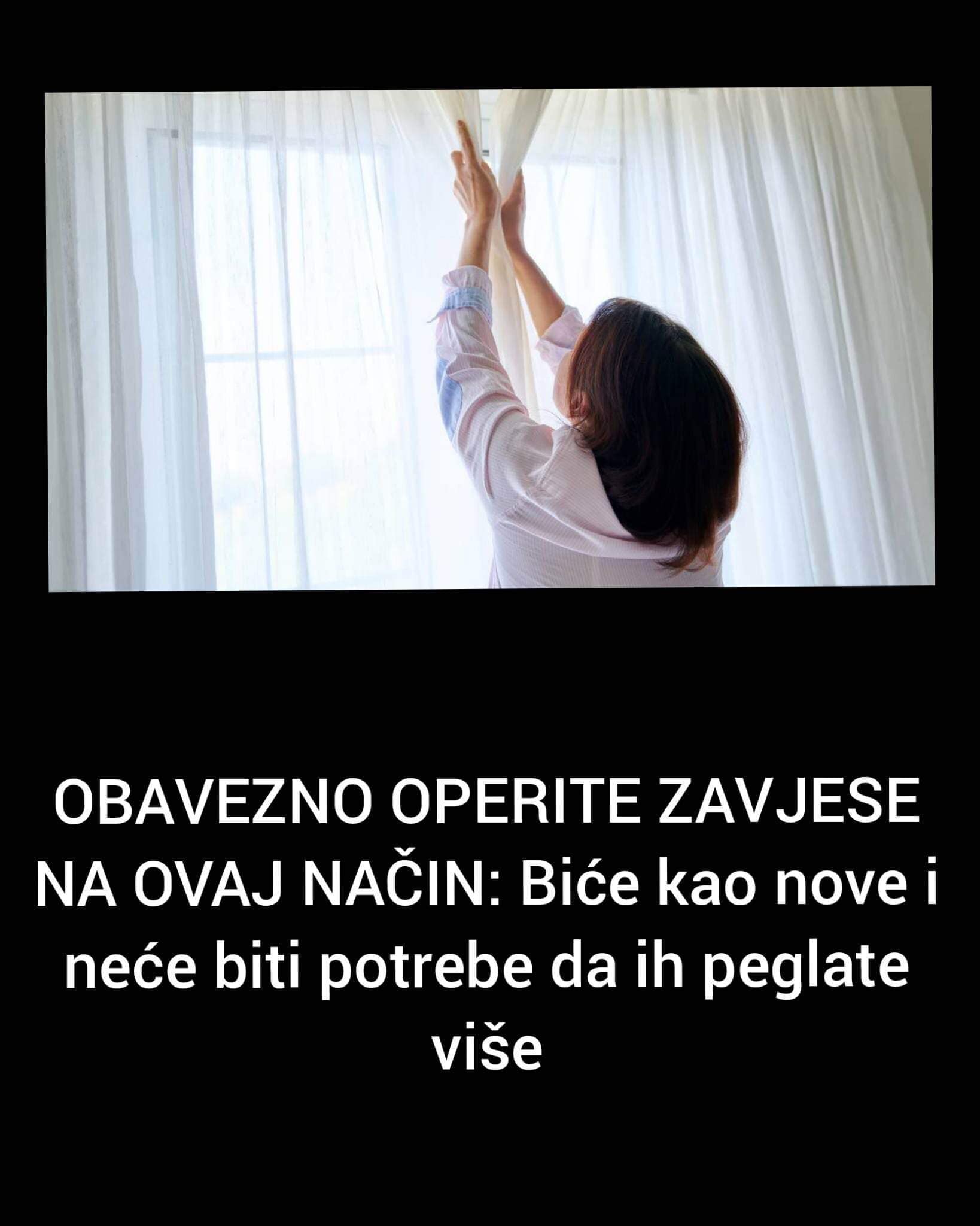 POGLEDAJTE KAKO OPRATI ZAVJESE DA VAM BUDU KAO NOVE