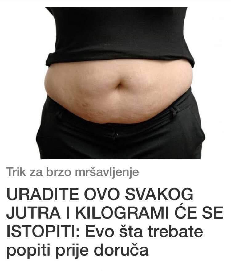 OVO URADITE  SVAKOG JUTRA I KILOGRAMI ĆE SE ISTOPITI