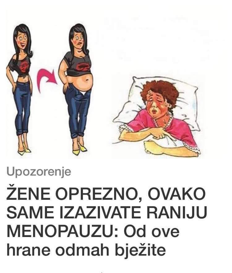 OVAKO SAME IZAZIVATE RANIJU MENOPAUZU