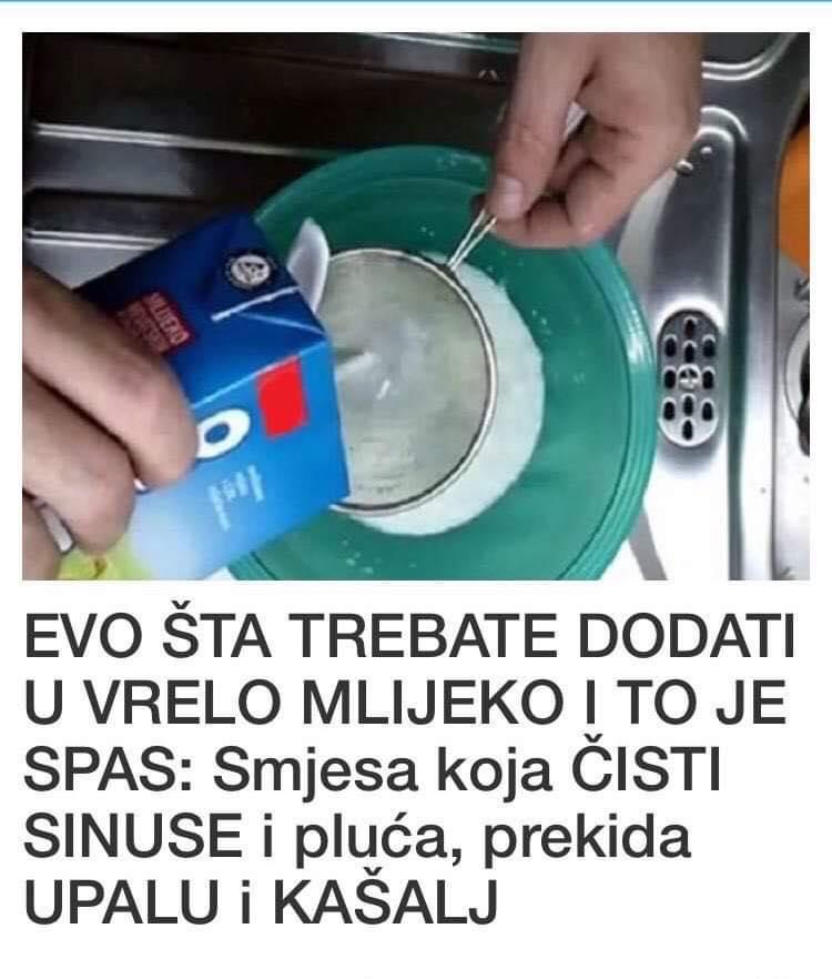 EVO KOJA SMJESA VAM ČISTI SINUSE I ZAUSTAVLJA UPALU