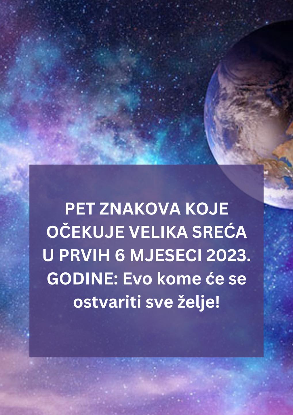 POGLEDAJTE KOJIH 5 ZNAKOVA OCEKUJE VELIKA SRECA