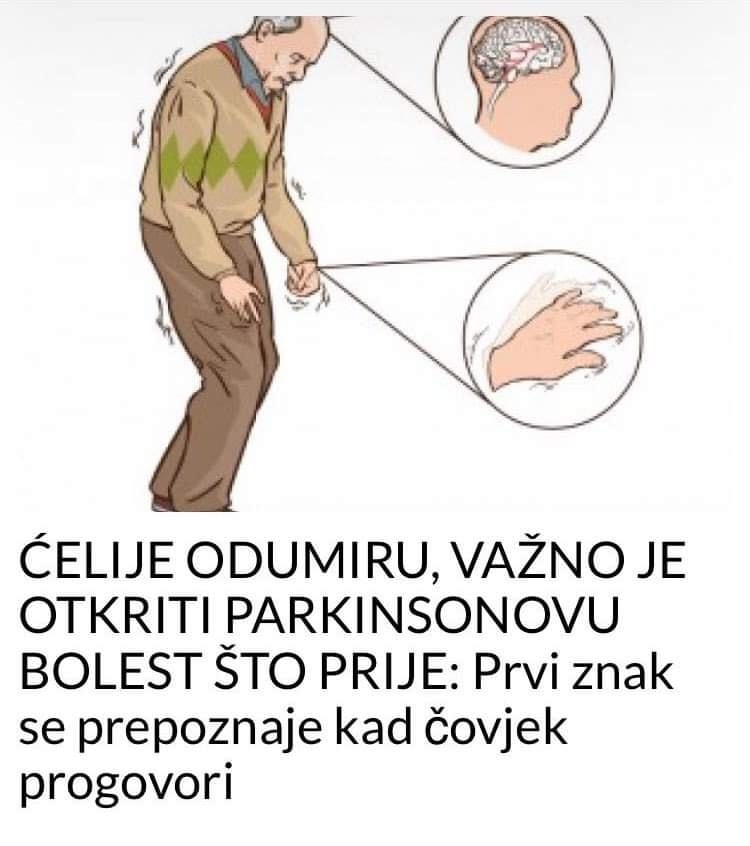 OVO SU PRVI ZNAKOVI PARKINSONOVE BOLESTI